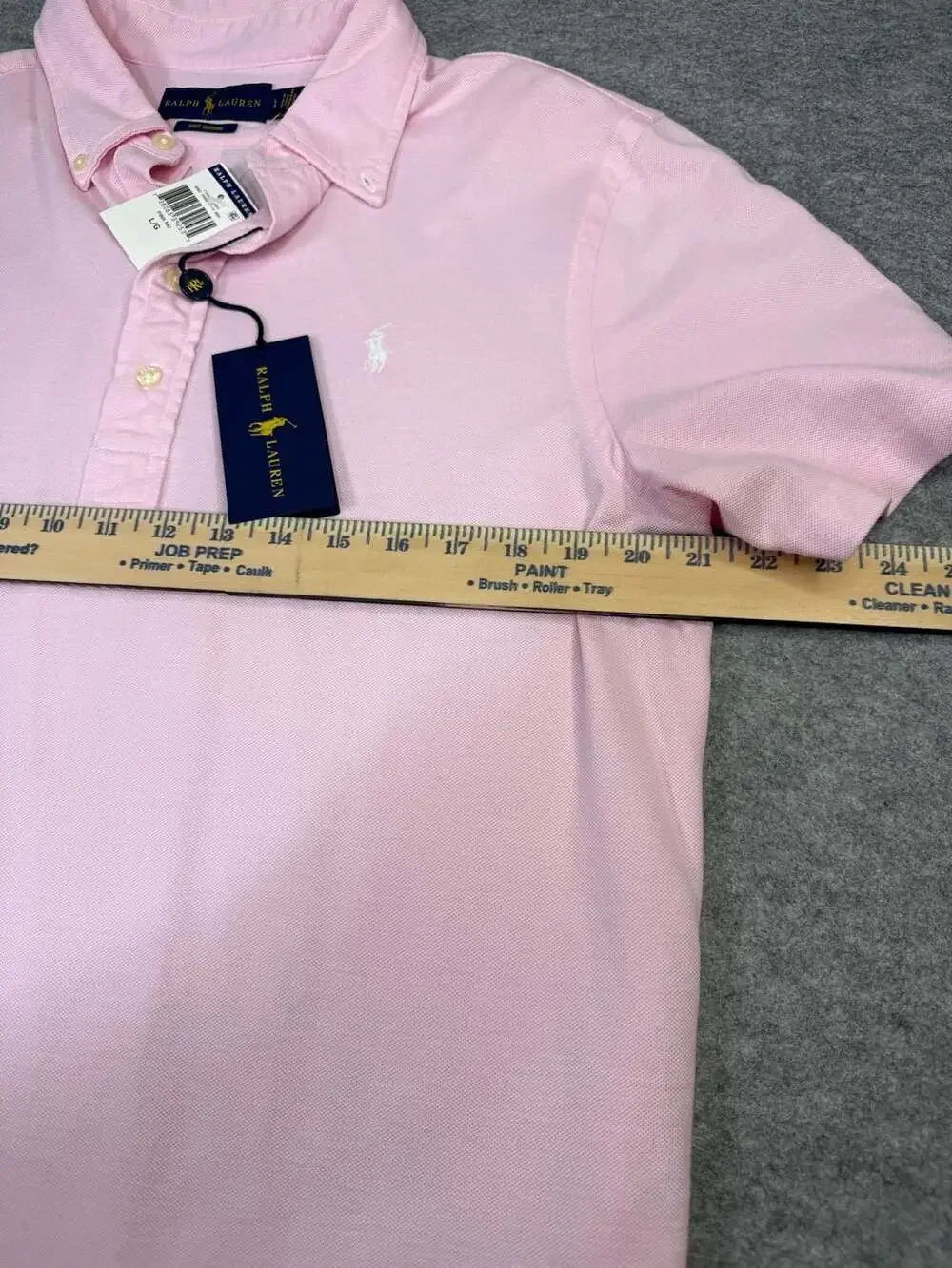 Ralph Lauren Knit Oxford Polo Shirt Size L Pink